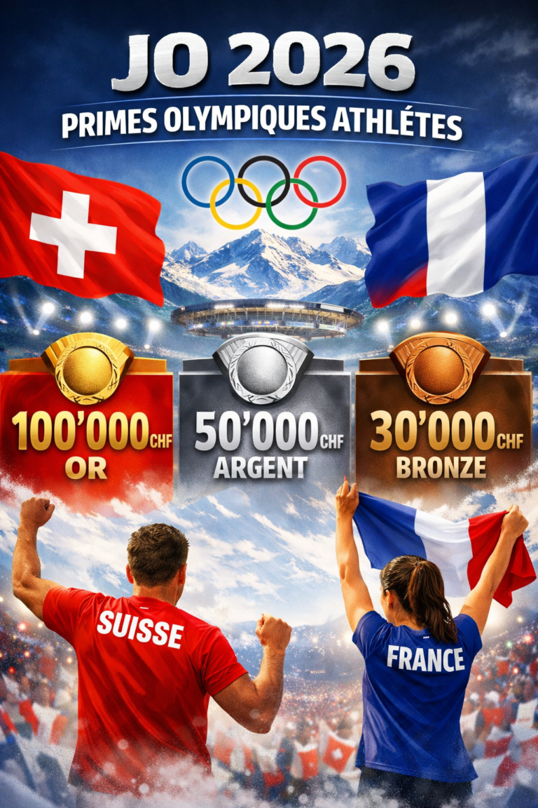 Primes olympiques 2026 : combien gagnent les médaillés français et suisses à Milan-Cortina ?