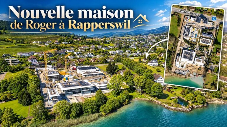 Roger Federer a emménagé dans sa villa de rêve au bord du lac de Zurich