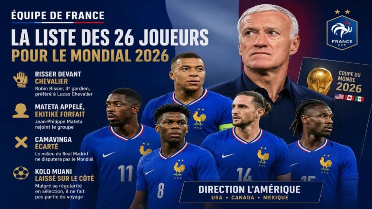 Coupe du monde 2026 : Didier Deschamps dévoile sa liste des Bleus avec plusieurs surprises