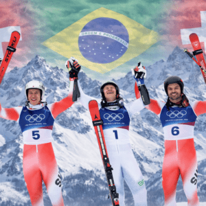 podium géant olympique 2026 braathen Odermatt Meillard