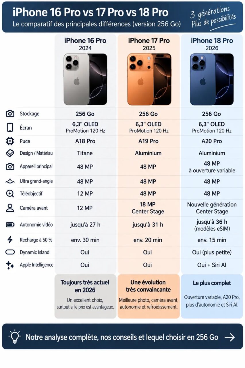 iPhone quelles différences améliorations