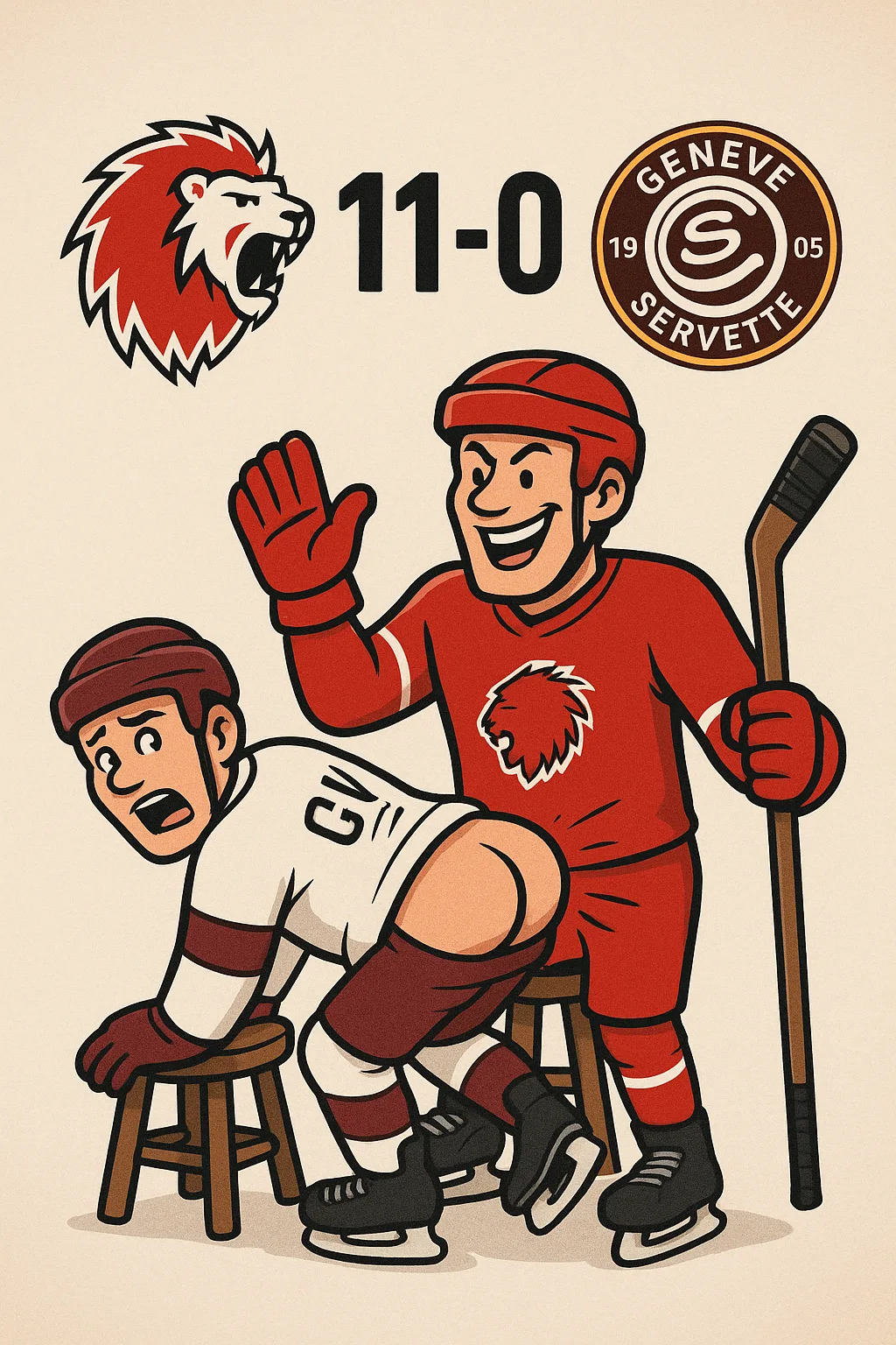 Fessée Lausanne Servette 11:0