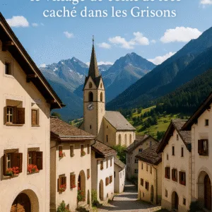 Joli village Suisse Guarda Engadinne Grison