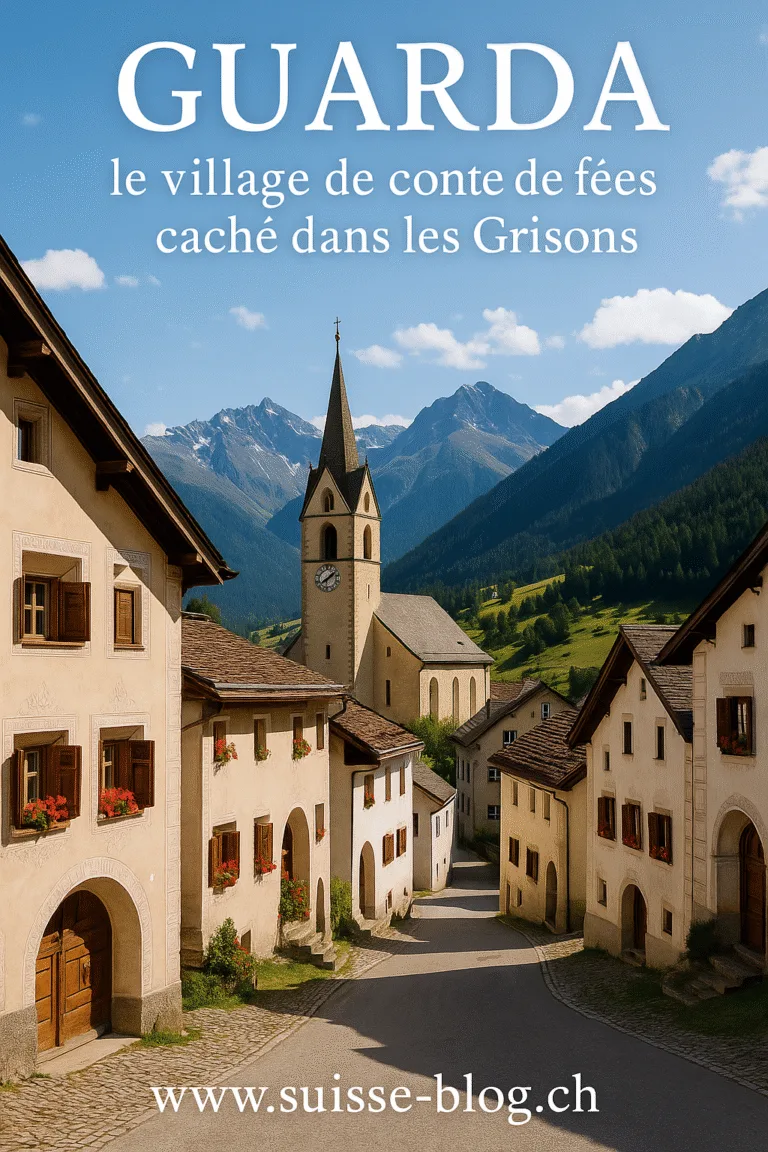 Joli village Suisse Guarda Engadinne Grison
