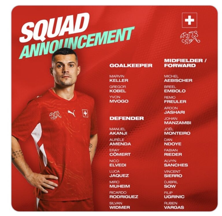 Sélection de l'équipe de Suisse matchs amicaux Allemagne Norvège