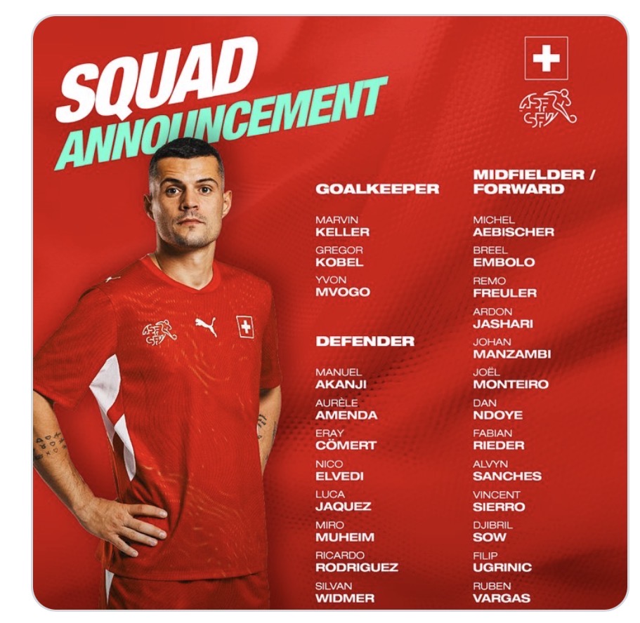 Sélection de l'équipe de Suisse matchs amicaux Allemagne Norvège