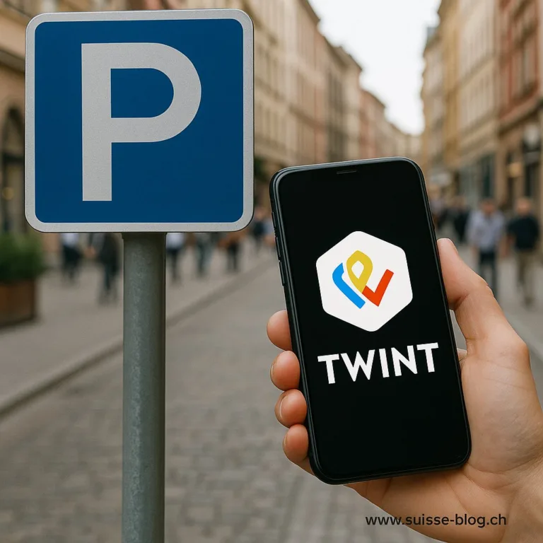 Payer sa place de parking avec Twint marche à Suivre
