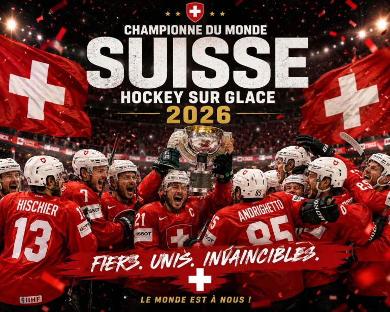 Suisse championne du monde de hockey sur glace masculin 2026