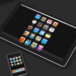 Comparaison de sa taille avec le petit iPhone (ou iPod Touch)