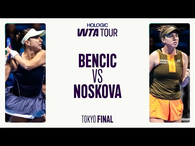 Résumé vidéo Belinda Bencic vs Noskova victoire au tournoi de Tokyo