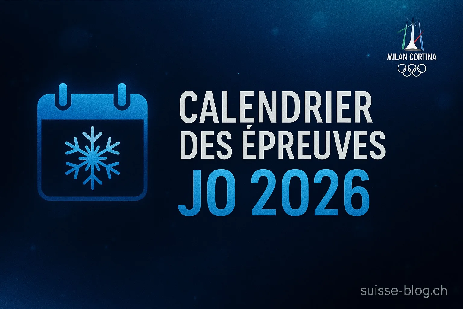 Programme de Jo 2026 jour après jour