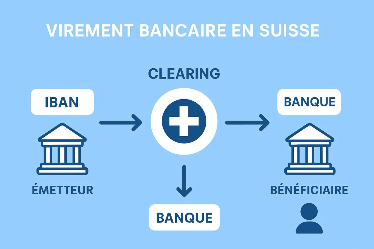 IBAN clearing Swift banques Suisse