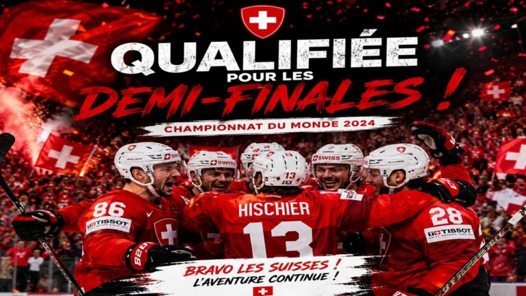 championnat du Monde 2026 hockey sur glace masculin qualification de la Suisse contre la Suède