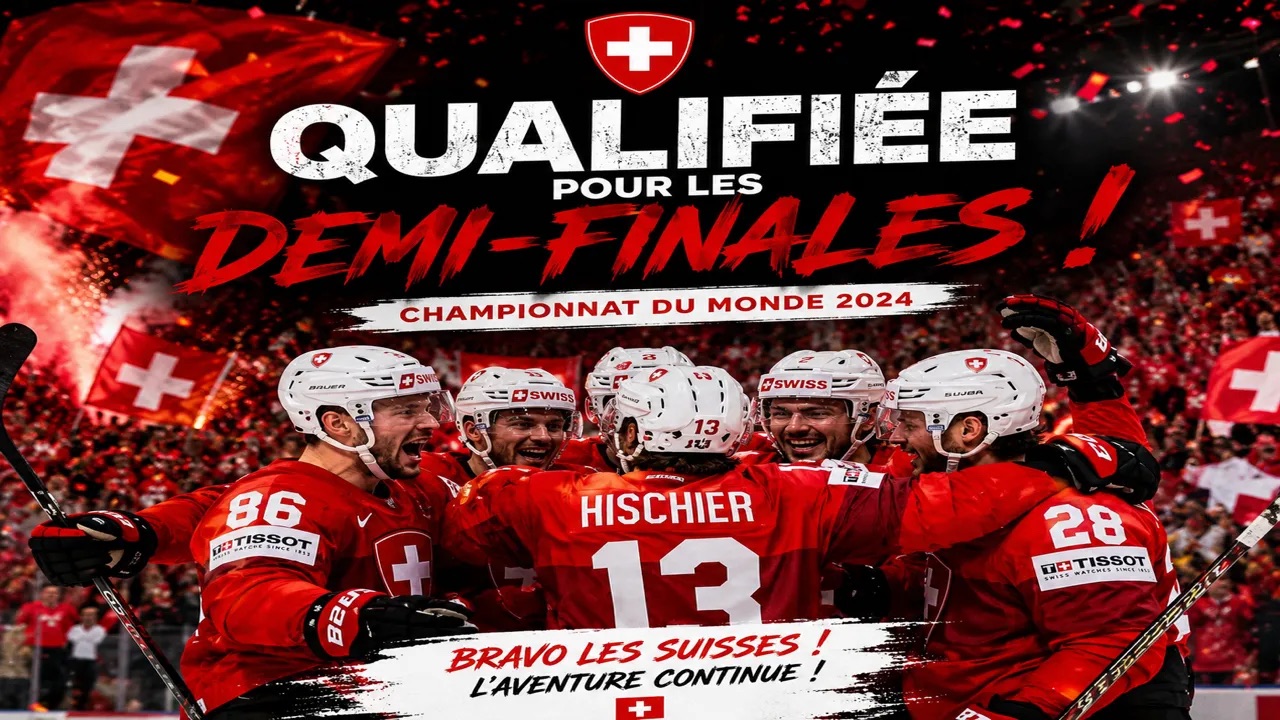 championnat du Monde 2026 hockey sur glace masculin qualification de la Suisse contre la Suède