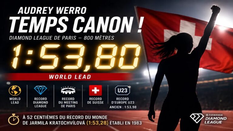 Audrey Werro frappe un grand coup à Paris et se rapproche d’un record du monde vieux de 43 ans