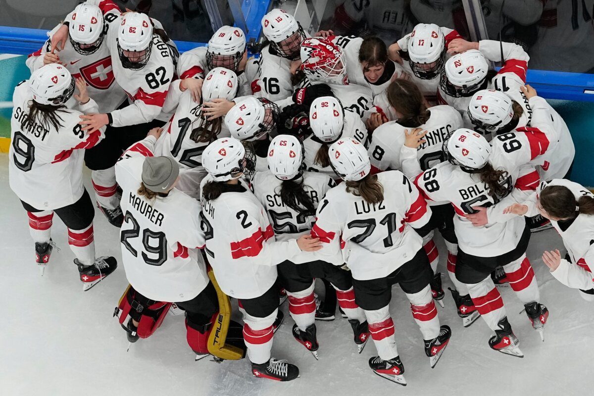 Médaille de bronze équipe de Suisse hockey sur glace Jo 2026