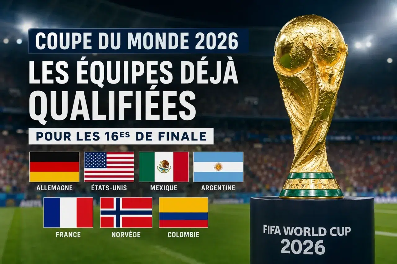 équipes qualifiées pour les seizième de finale Mondial 2026