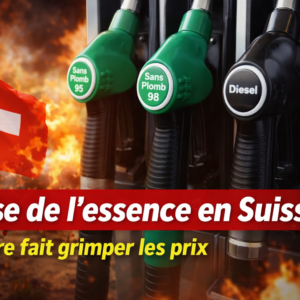 Hausse rapide du prix de l’essence en Suisse en 2026 avec augmentation de 0.45 CHF liée à la guerre