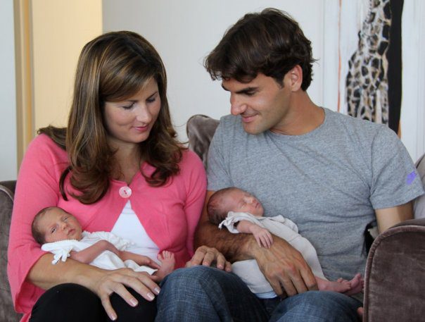 Photo de famille de Roger Federer