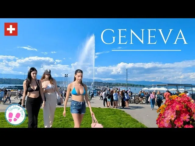 Vidéo 4k Jet d&rsquo;eau de Genève
