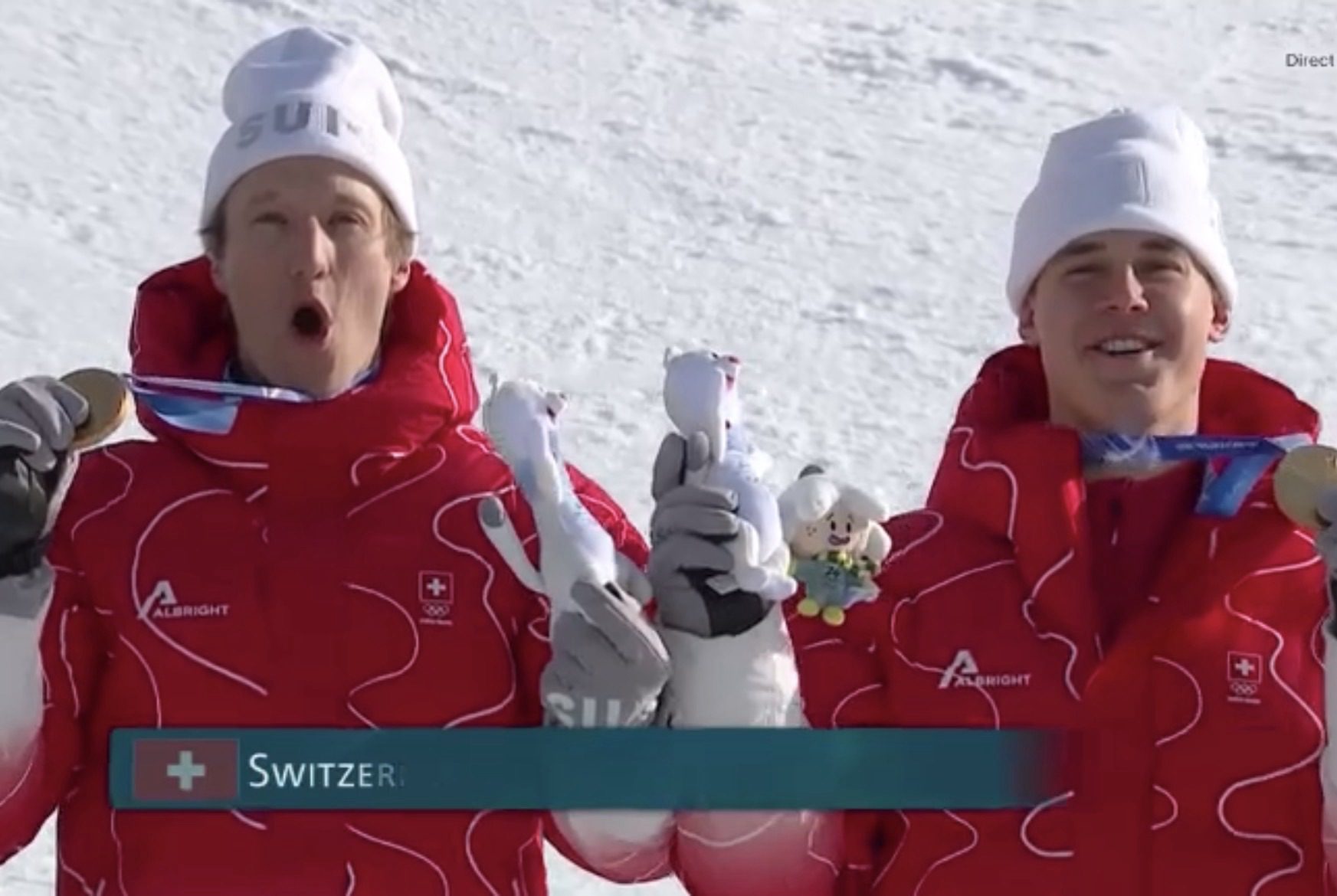 médaille d'or tanguy Nef et Franjo von Allmen