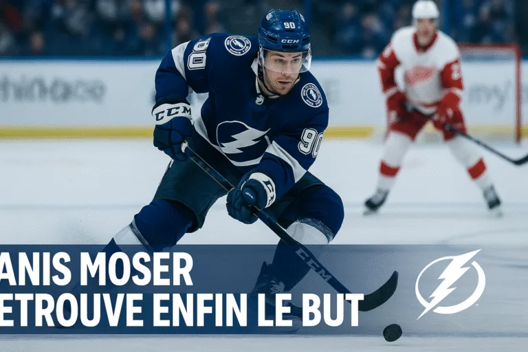 🏒&nbsp;NHL: Janis Moser retrouve le but, mais Tampa Bay s’incline encore