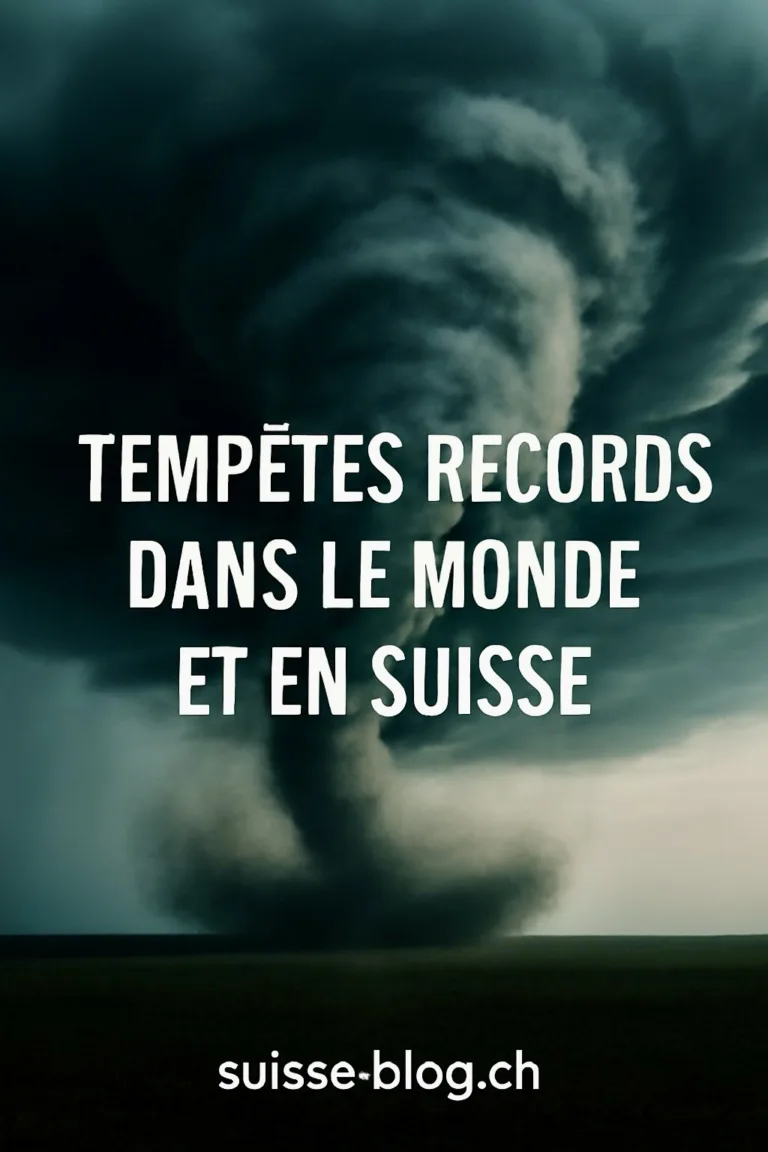 Les 3 Tempêtes records dans le Monde et en Suisse