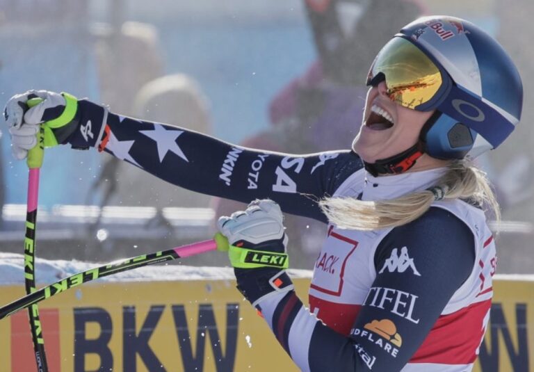 Ski alpin : Lindsey Vonn triomphe à Saint-Moritz et réussit un retour spectaculaire