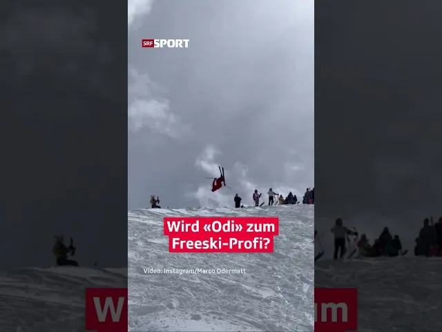 🏅Vidéo: Marco Odermatt salto arrière à ski le buzz ! 🇨🇭❄️