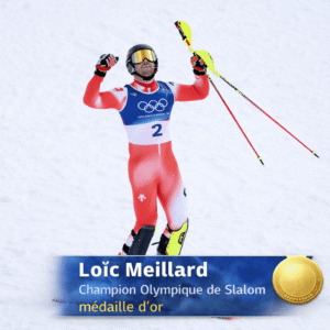 loic meillard champion olympique de Slalom 2026