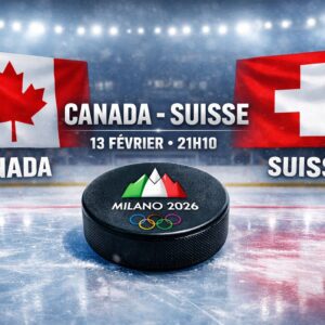 match hockey sur glace Canada Suisse JO 2026 Milano