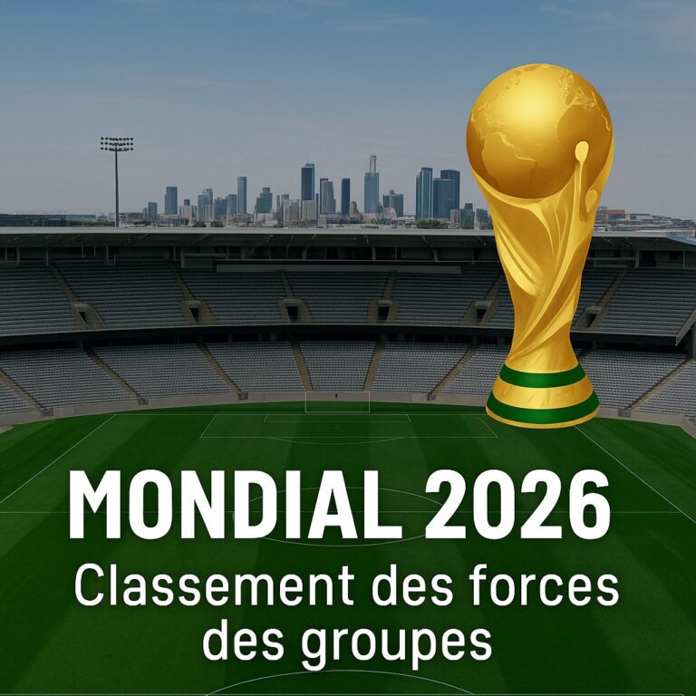 mondial 2026 classement groupes par force selon opta