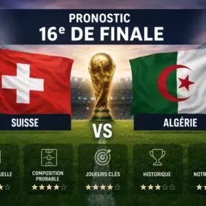 Coupe du monde 2026 pronostic Suisse algérie 16e de finale USA