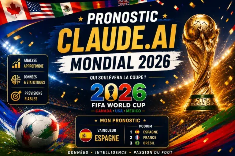 Claude.ai donne son vainqueur pour le Mondial 2026 et c'est la France