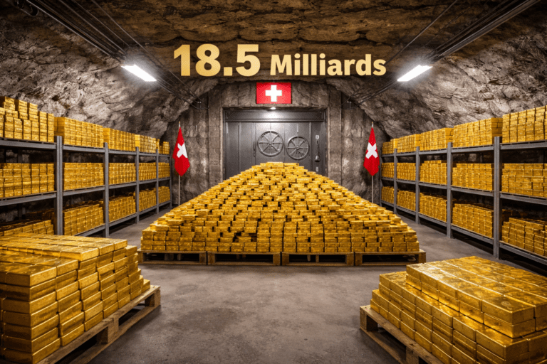 Un Trésor de 140 Tonnes d&rsquo;Or Caché dans un Bunker Suisse