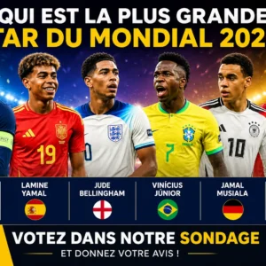 sondage la plus grande star de la COupe du Monde 2026