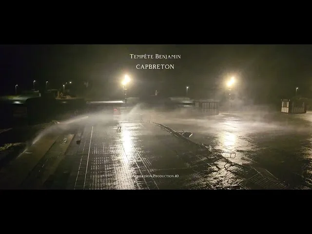 Vidéo de la tempête Benjamin qui arrive en Suisse