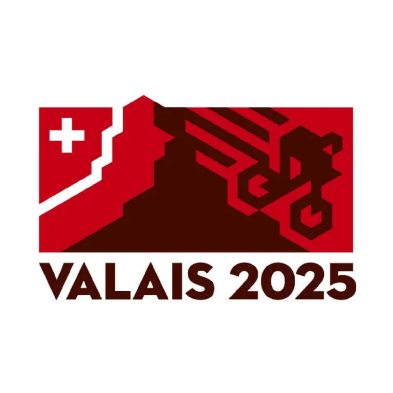 Logo championnat du monde de VTT en valais 2025